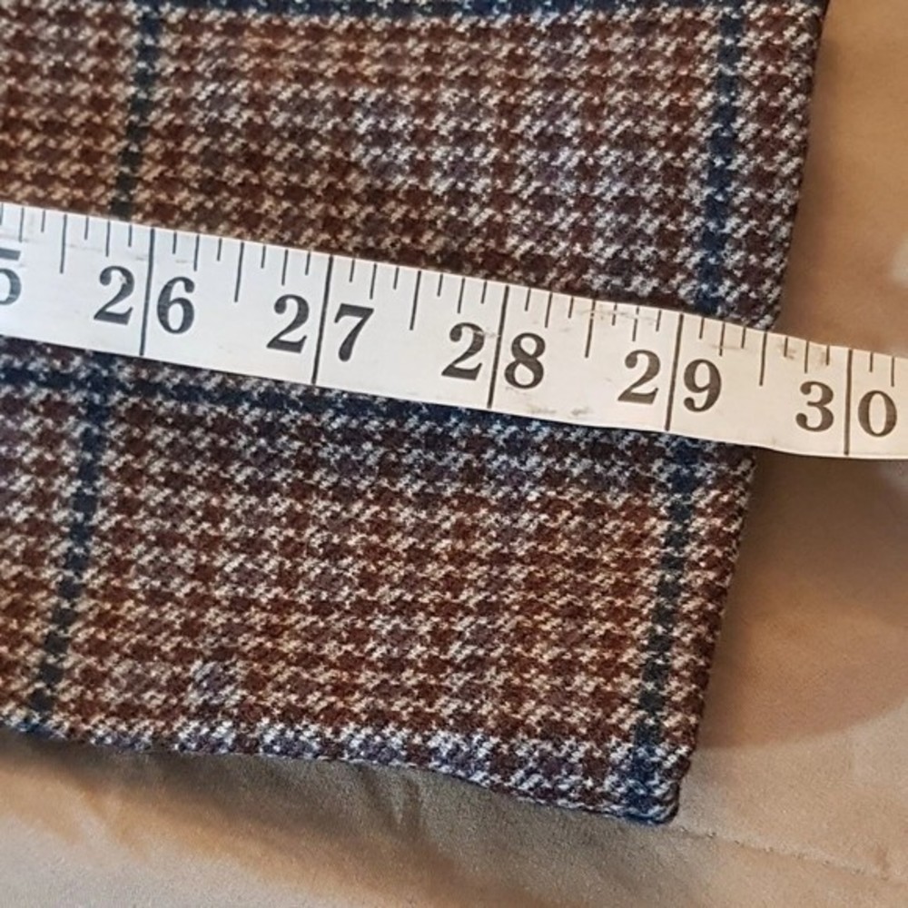 Sanctuary Daily Oxford Blazer Jacket Medium Single Button Plaid Preppy Workday - Picture 13 of 15